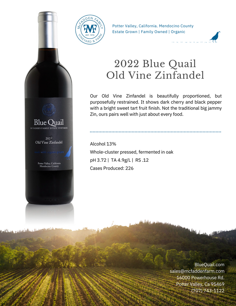 2022 Old Vine Zinfandel