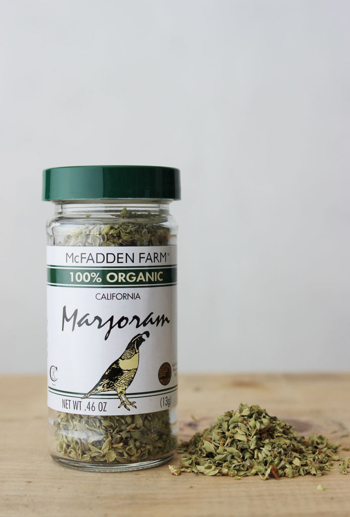 Spicely Organic Whole Marjoram - 0.1 Oz Certified Gluten Free Herb
